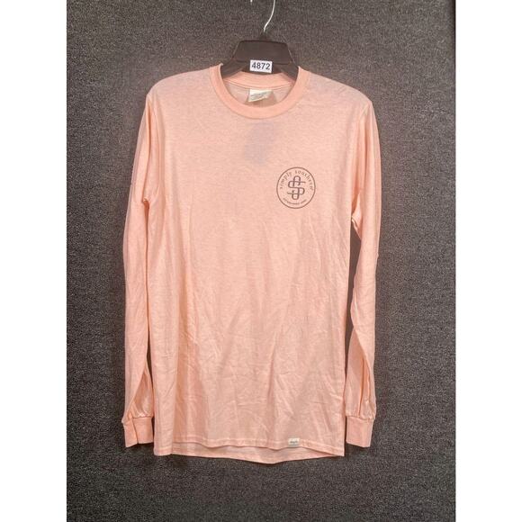 Simply Southern Shirt Womens Size S Peach Long Sleeve Buttercup Horses Tee - Picture 1 of 8